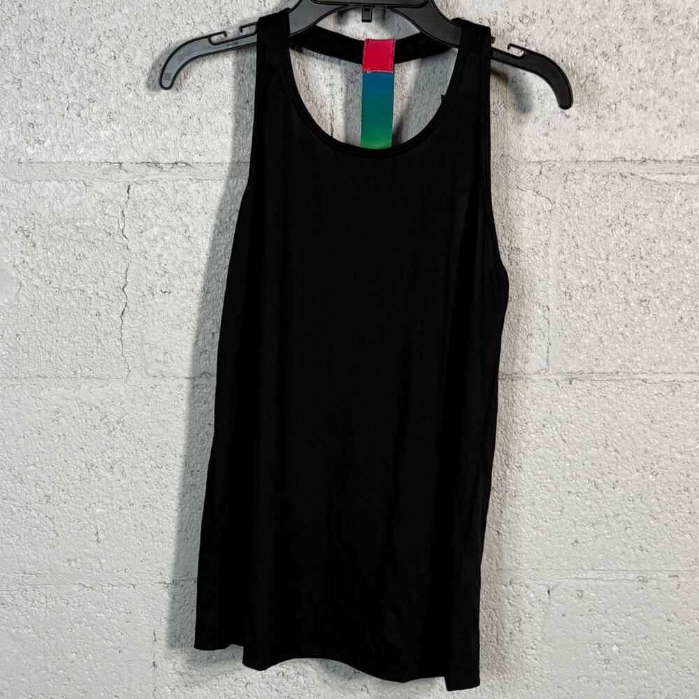 Ideology Women's Pride Racer Back Tank Top black Small